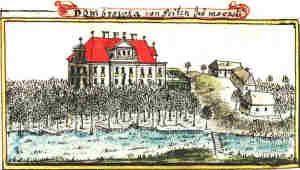 Domrowka von seiten des morasta - Pałac, widok ogólny